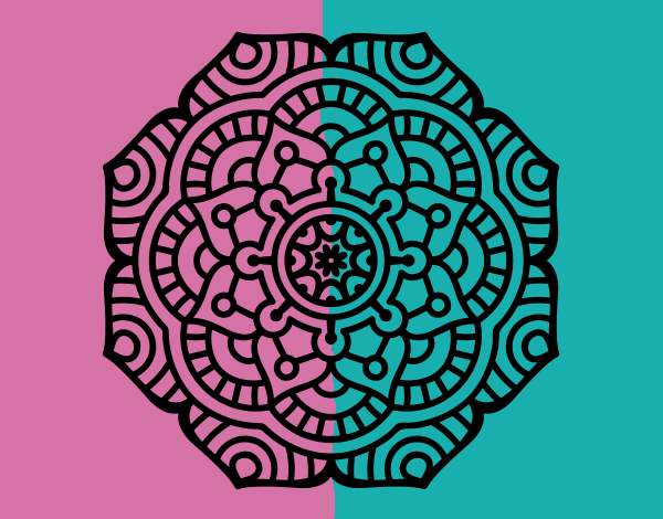 Mandala flor conceptual