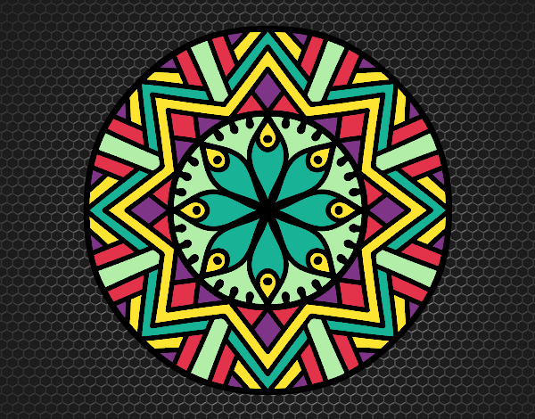 Mandala flor de bambú