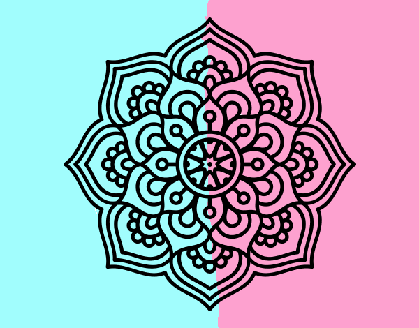 Mandala flor de la concentración