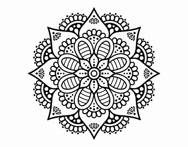 Mandala flor de primavera