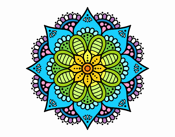 Mandala flor de primavera