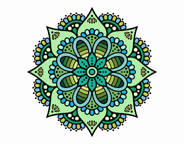 Mandala flor de primavera