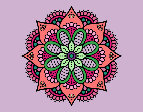 Mandala flor de primavera