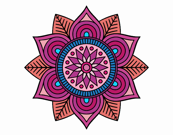 Mandala flor estelar