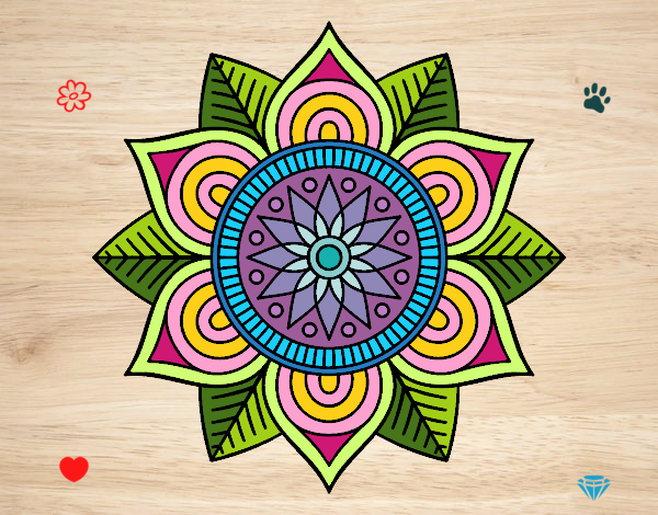 Mandala flor estelar