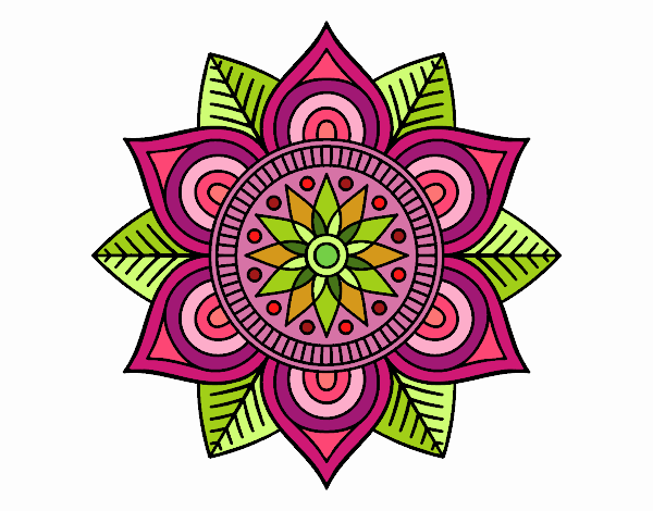 Mandala flor estelar