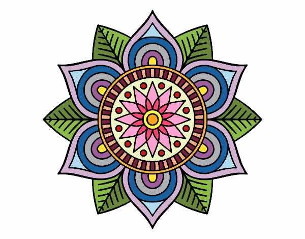 Mandala flor estelar