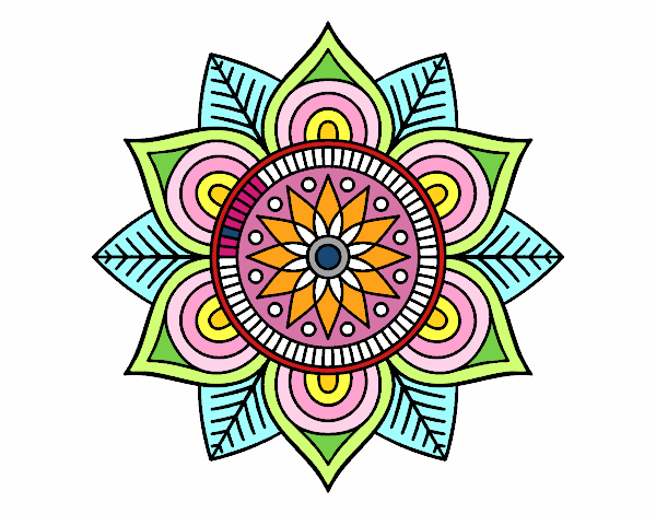 Mandala flor estelar