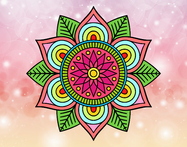 Mandala flor estelar