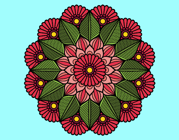 Mandala jardín vegetal