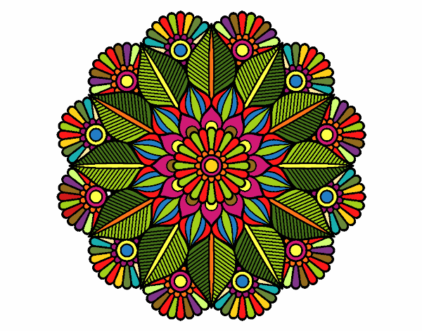 Mandala jardín vegetal