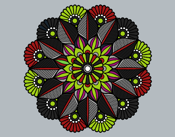 Mandala jardín vegetal