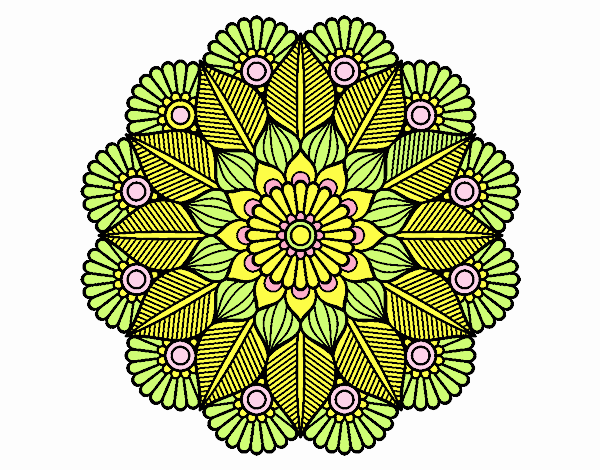 Mandala jardín vegetal