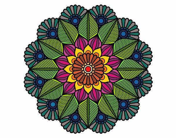 Mandala jardín vegetal