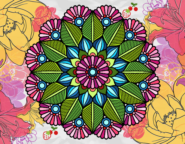 Mandala jardín vegetal