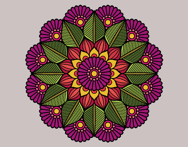 Mandala jardín vegetal