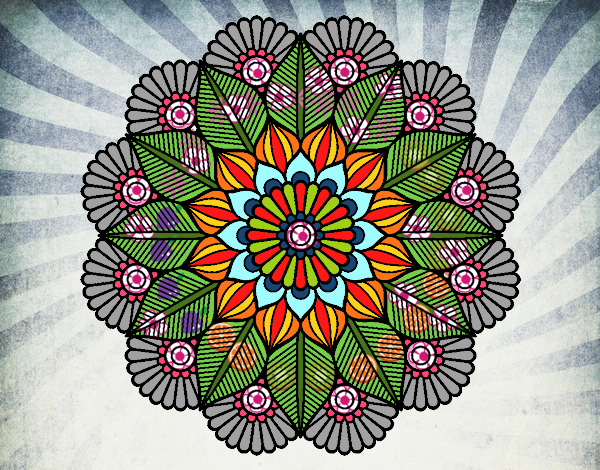 Mandala jardín vegetal