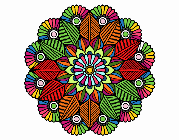 Mandala jardín vegetal