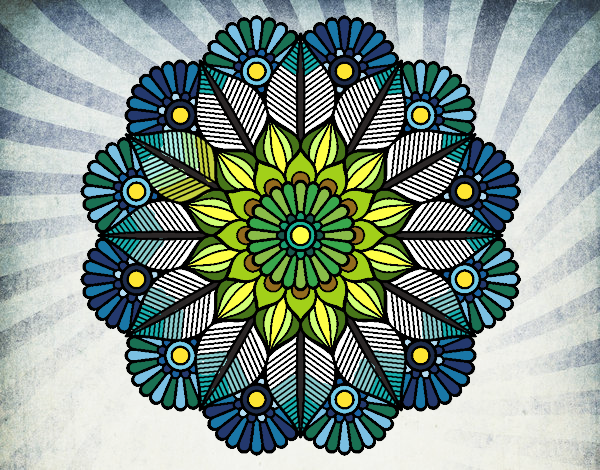 Mandala jardín vegetal