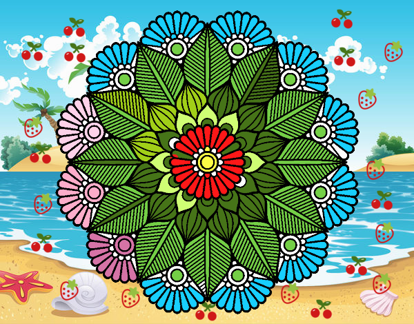 Mandala jardín vegetal