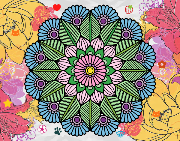 Mandala jardín vegetal