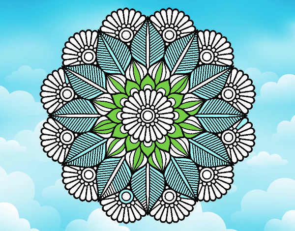 Mandala jardín vegetal