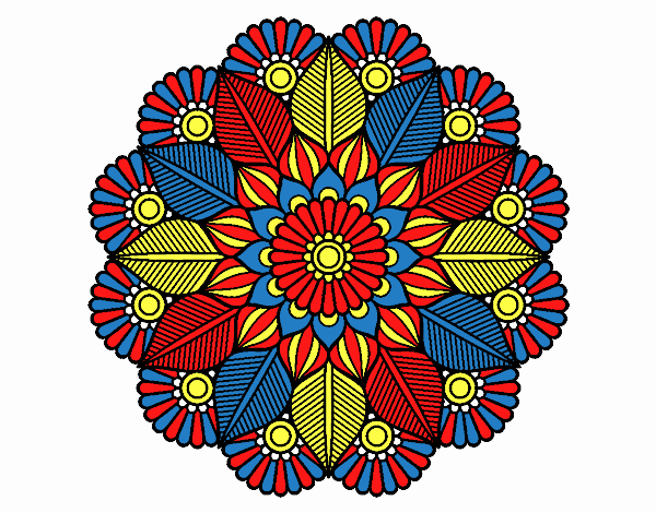 Mandala jardín vegetal