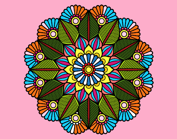 Mandala jardín vegetal