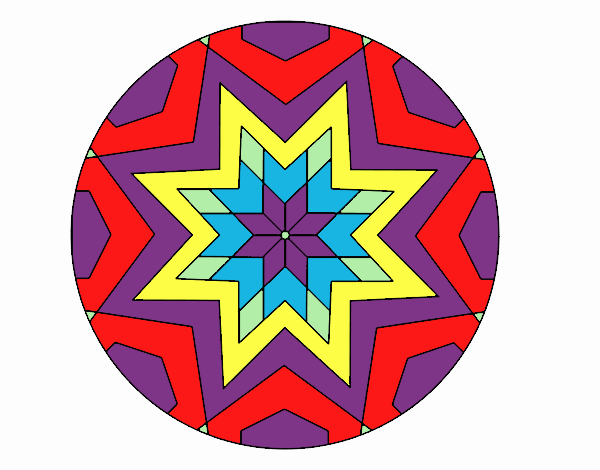 Mandala mosaico estrella