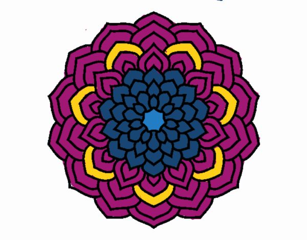 Mandala pétalos de flor