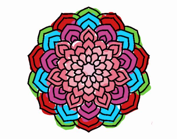 Mandala pétalos de flor