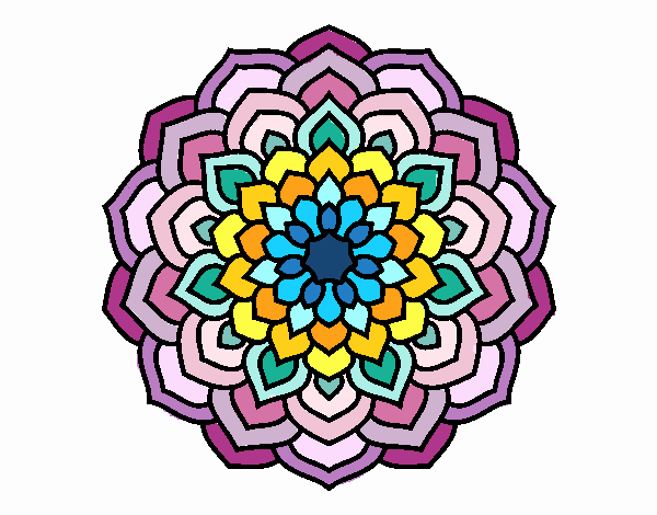 Mandala pétalos de flor