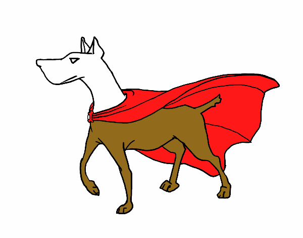 Perro superhéroe