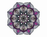 Un mandala de flor oriental