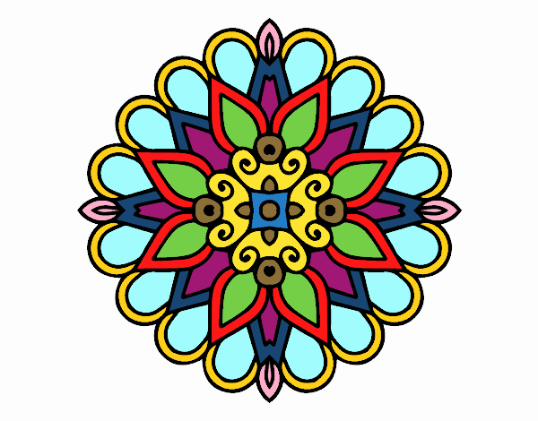 Un mandala estilo árabe