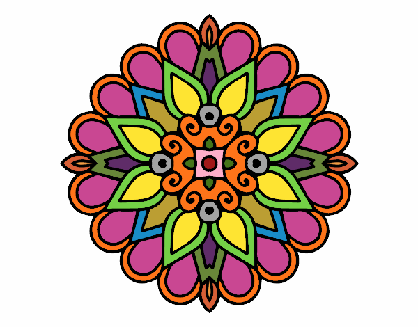 Un mandala estilo árabe