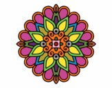 Un mandala estilo árabe