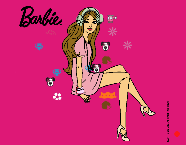 Barbie sentada