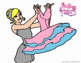 Barbie y su vestido de ballet