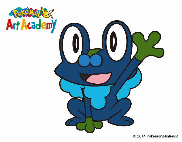 Froakie saludando