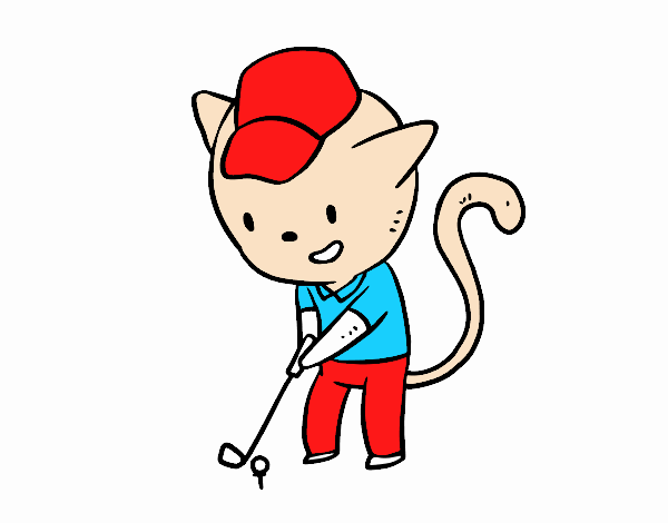 Gato golfista