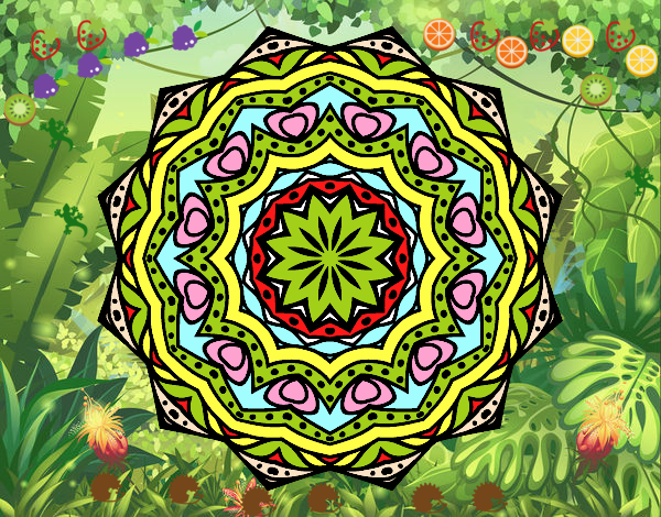 Mandala con estratos