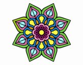 Mandala de flor sencilla