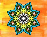 Mandala de flor sencilla