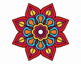 Mandala de flor sencilla