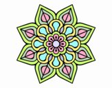 Mandala de flor sencilla