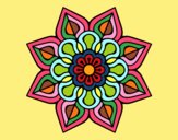 Mandala de flor sencilla