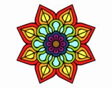 Mandala de flor sencilla