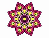 Mandala de flor sencilla