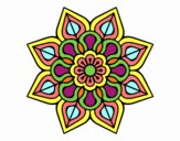 Mandala de flor sencilla